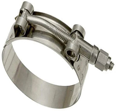 A24-2887-T bolt hose Clamp - 4" - Stainless Steel