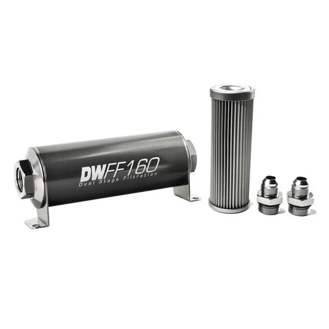 A24-1854-DW-8AN, 10 micron, 160mm In-line fuel filter kit