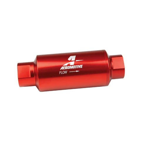 A24-1812-Aeromotive Aluminum Inline Fuel Filter 100 Micron -10 AN