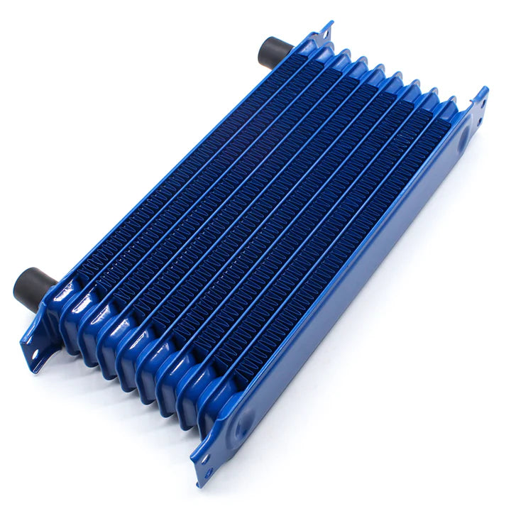 A24-1045-Universal 10 Row 8AN AN-8 Engine Transmission Oil Cooler Trust Style Blue