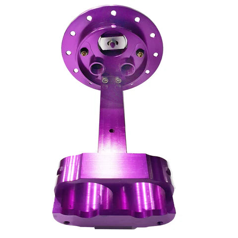 A24-1801-CNC Dual Fuel Pump Carrier Purple