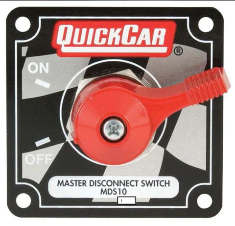 A24-1505-Quickcar 55-012 Alternator Master Disconnect Switch with Flag Plate