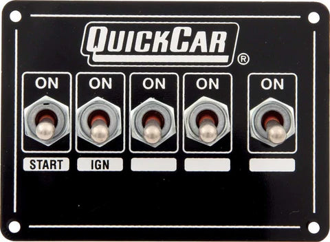 A24-1504-Quickcar 50-7731 Extreme Single Ignition 5 Switch Panel