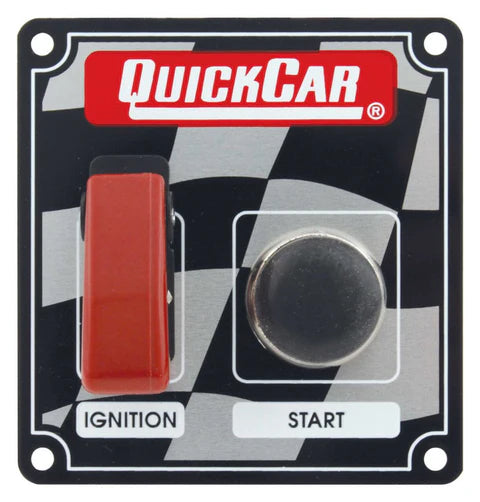 A24-1503-Quickcar 50-103 Flag Plate, 1 Switch & 1 Button w/ Flip Cover