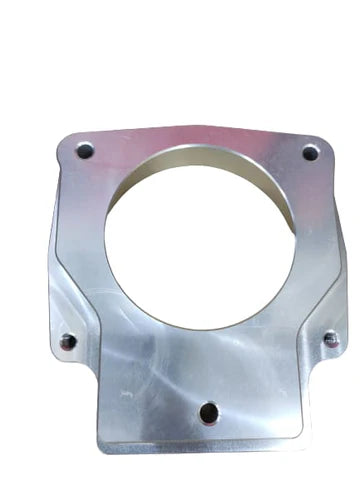 A24-1665-Silver Anodized Billet Aluminum Throttle Body Spacer