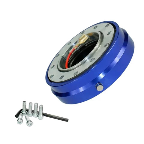 A24-3175-CAR STEERING WHEEL QUICK RELEASE HUB Blue