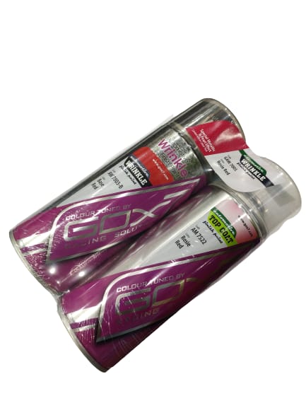 A24-2372-AUTOMOTIVE WRINKLE FINISH PAINT GAW-7005 ROSIE RED