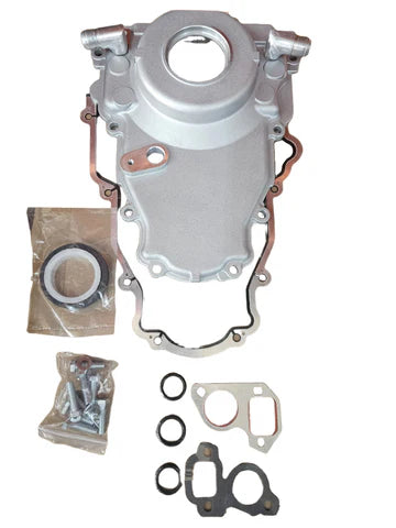 A24-2300-Billet LS Gen 4 Twin Turbo Oil Drain Return - Front Timing Chain Cover -10AN