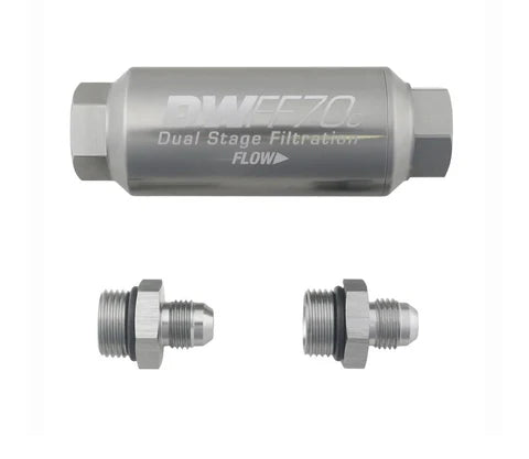 A24-1824-8-03-70C-010K-6AN, 10 micron, 70mm compact in-line fuel filter kit