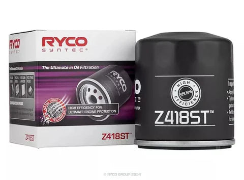 A24-2420-Z418ST Ryco SynTec Oil Filter Toyota Land Cruiser 4.7L, Toyota Hilux 2.0L, 2.4L, 2.7L, 3.4L, and 4.0L