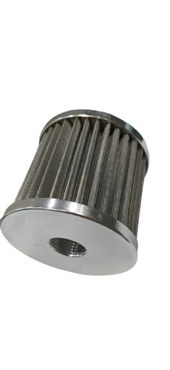 A24-2424-AN12-STAINLESS STEEL POLISHED BILLET BREATHER WITH FEMALE THREAD