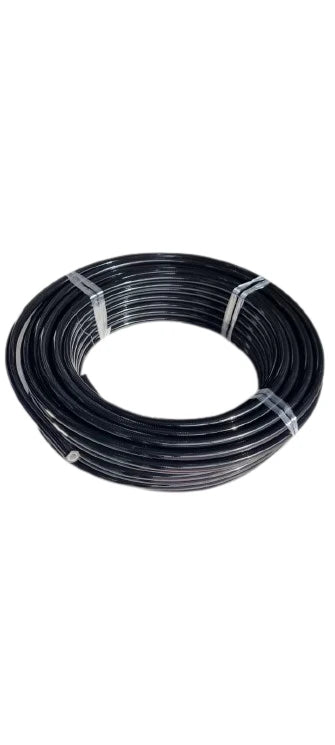 A24-2791-AN4-Teflon PTFE Hose Stainless Steel Braided Black PVC Coated Cover