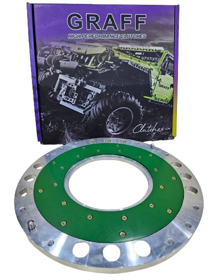 A24-3341-GRAFF LIGHTWEIGHT ALUMINUM FLYWHEEL WITH REPLACEABLE FRICTION - 2000-2023 NISSAN PATROL 4800