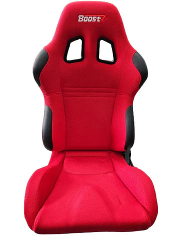 A24-3173-BOOST SEATS UNIVERSAL SPORTS ADJUSTABLE CAR RACING SEAT RED