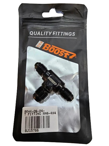 A24-2598-BOOST T FITTING AN6-4X4 Tee Block Aluminum