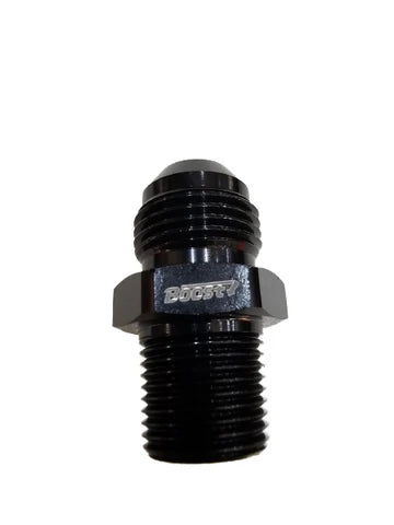 A24-2615-BOOST-8AN Aluminum Adapter, -8AN Male to 3/8" NPT Male
