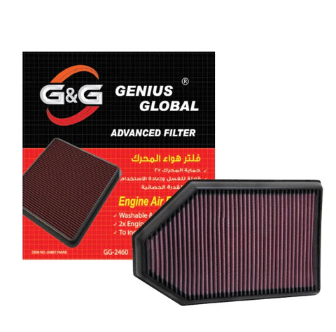 A24-1948-GG-2460-G&G Replacement Car Air Filter: Compatible With 2011-2019 Chrysler/Dodge V6/V8