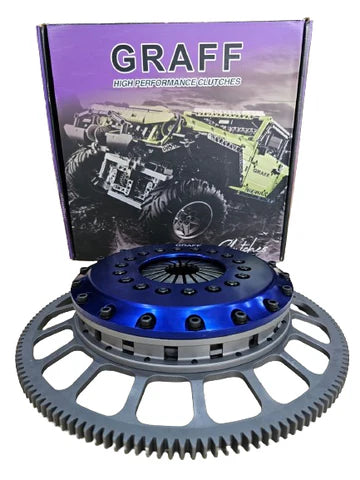 A24-3339-GRAFF 8.5" 215MM TWIN Plates Race Clutch Kit For Toyota Landcruiser 1FZ-FE