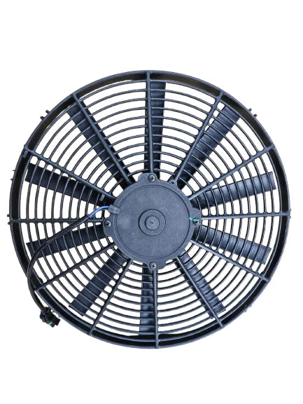 A24-1107-BOOST FAN 16" Medium Profile Puller Fan with Straight Blades, 12V