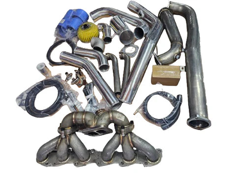 A24-2823-TWIN WASTEGATE TURBO MANIFOLD PIPING KIT NISSAN TB48 Y61