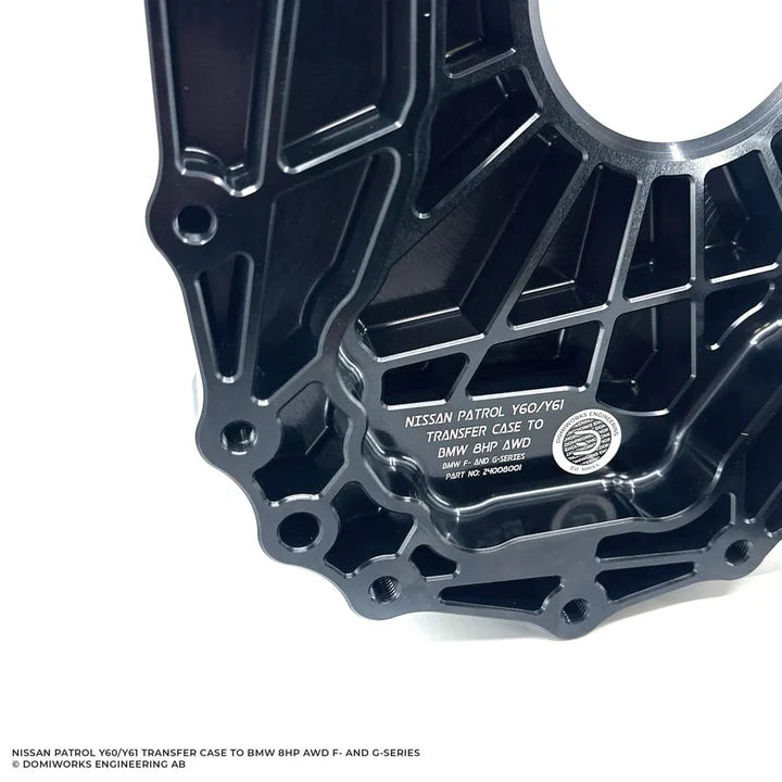 A24-3051-DomiWorks Engineering AB Nissan Patrol Y60/Y61 Transfer Case Adapter Kit - BMW 8HP AWD