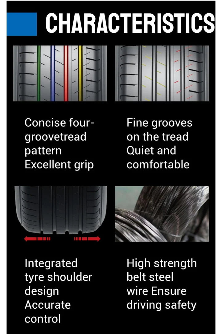 A24-3164-TRI-ACE-TESLA TIRES CARRERA PRO-255/45R19-104WXL-lower noise