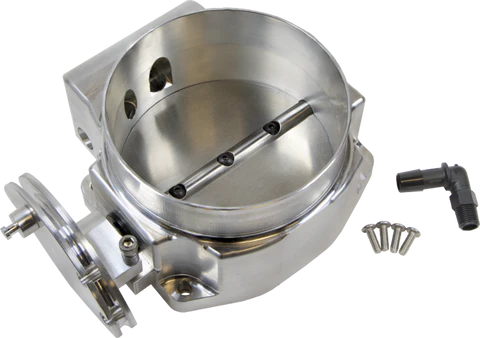 A24-1658-105mm Cable CNC billet throttle body for LS Silver
