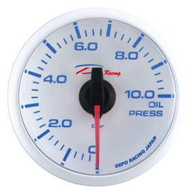 A24-1422-DEPO RACING Electric Oil Pressure Gauge WBL6027W