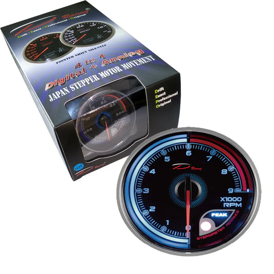 A24-1430-ELECTRONIC 60MM 256 COLORS TACHOMETER (RPM) #CP6091B-WP (BAR)