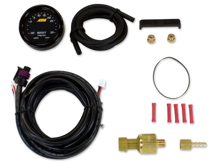 A24-1411-AEM’s 30-0306 X-Series -30in/Hg~35PSI / -1~2.5BAR Digital Boost Display gauge