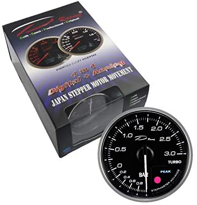 A24-1365-Depo Racing 60mm Turbo Meter with Waterproof Sensor Connector