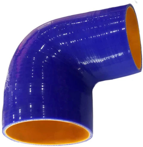 A24-2508- مُخفِّض خرطوم سيليكون عالي الجودة بخمس طبقات - بزاوية 90 درجة - 4 بوصات × 5 بوصات - عالمي