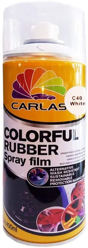A24-3092-Carlas Colourful Rubber Spray Film-400 ML-C 40 White