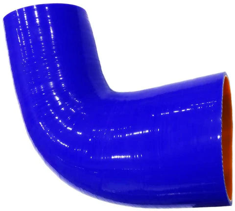 A24-2509- مُخفِّض خرطوم سيليكون عالي الجودة بخمس طبقات - بزاوية 90 درجة - 4.5 بوصة × 5 بوصة - عالمي 