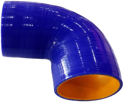 A24-2510-High Quality 5 layer - 90 Degree Elbow Silicone Hose Reducer -3.5"x4.5" - Universal
