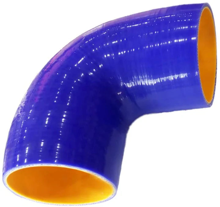 A24-2510-High Quality 5 layer - 90 Degree Elbow Silicone Hose Reducer -3.5"x4.5" - Universal