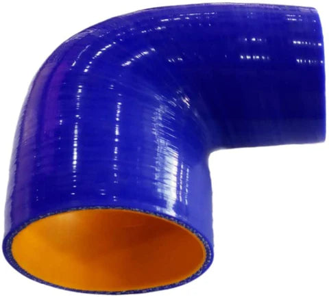 A24-2516-High Quality 5 layer - 90 Degree Elbow Silicone Hose Reducer - 3.5" By 4" - Universal