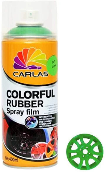 A24-3094-Carlas Colourful Rubber Spray Film-400 ML-C 37 Green