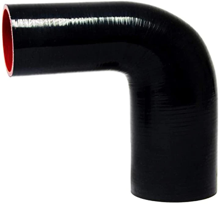 A24-2522-High Quality 5 layer - 90 Degree Elbow Silicone Hose Reducer - 3.5" By 4" - Universal