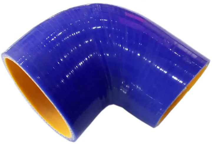 A24-2513-High Quality 5 layer - 90 Degree Elbow Silicone Hose Reducer - 3" By 3.5" - Universal