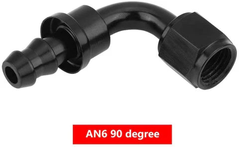 A24-2563-Universal Oil Hose End Fuel Push-On (AN6 90 Degree )