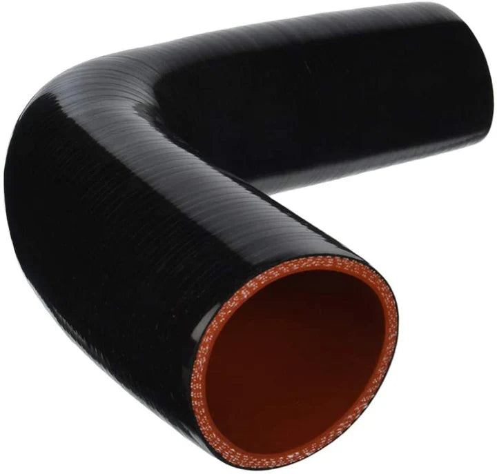 A24-2522-High Quality 5 layer - 90 Degree Elbow Silicone Hose Reducer - 3.5" By 4" - Universal