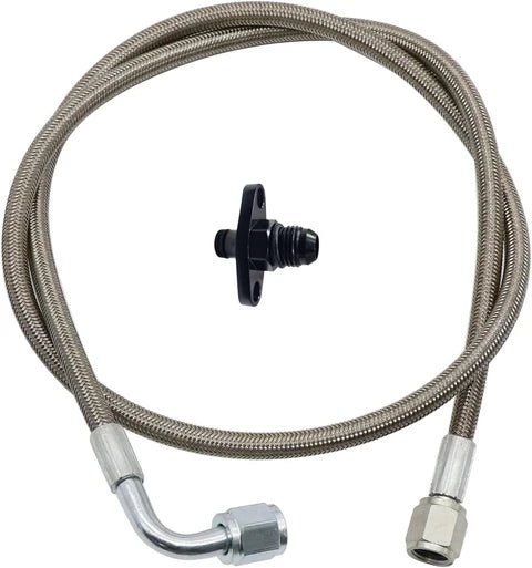 A24-2058-4AN turbo oil feed line adapter 36"