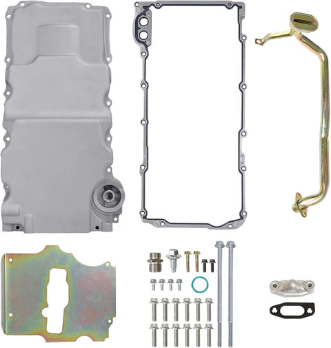 A24-2452-LS Swap Retrofit Aluminum Oil Pan Conversion Kit Compatible with LS1 LS2 LS3 A/G/F-Body Chevy 4.8L 5.3L 6.0L 6.2L Engines