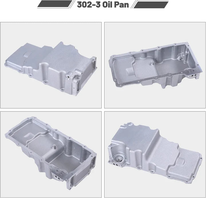 A24-2452-LS Swap Retrofit Aluminum Oil Pan Conversion Kit Compatible with LS1 LS2 LS3 A/G/F-Body Chevy 4.8L 5.3L 6.0L 6.2L Engines