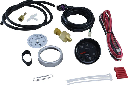 A24-1445-5137 0-60PSI SAE Boost Analog Gauge