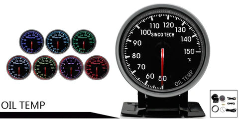 A24-1455-60MM LED DISPLAY 7 COLOR HIGH SPEED STEPPER MOTOR GAUGE