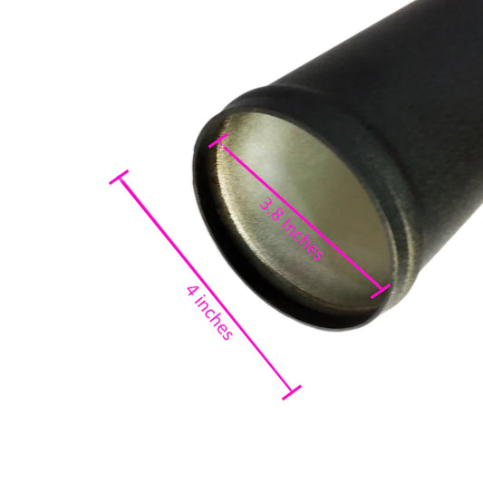 A24-1230-Black Aluminium Intercooler Pipe -45 Degree - 4 Inches - Universal