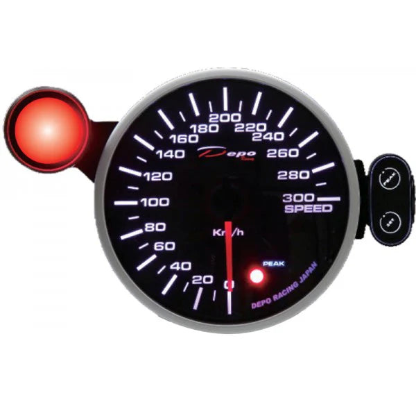 A24-1478-Depo Racing Gauge - Speed Meter Gauge- 115 mm(KM)