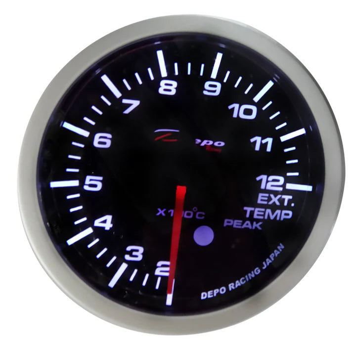 A24-1483-Depo Racing Gauge - Exhaust Temperature Gauge- 60 mm